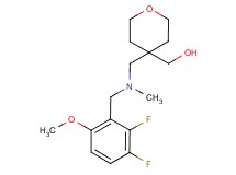 (4-{[(2,3-difluoro-6-methoxybenzyl)(methyl)amino]methyl}tetrahydro-2H-pyran-4-yl)methanol