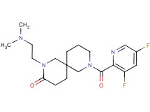8-[(3,5-difluoropyridin-2-yl)carbonyl]-2-[2-(dimethylamino)ethyl]-2,8-diazaspiro[5.5]undecan-3-one