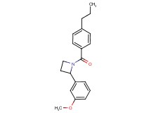 2-(3-methoxyphenyl)-1-(4-propylbenzoyl)azetidine