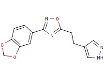 3-(1,3-benzodioxol-5-yl)-5-[2-(1H-pyrazol-4-yl)ethyl]-1,2,4-oxadiazole