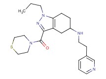1-propyl-N-[2-(3-pyridinyl)ethyl]-3-(4-thiomorpholinylcarbonyl)-4,5,6,7-tetrahydro-1H-indazol-5-amine