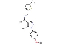 1-[1-(4-methoxyphenyl)-5-methyl-1H-pyrazol-4-yl]-N-[(5-methyl-2-thienyl)methyl]ethanamine