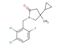 4-cyclopropyl-1-(2,3-dichloro-6-fluorobenzyl)-4-methylpyrrolidin-2-one