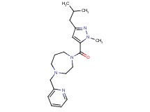 1-[(3-isobutyl-1-methyl-1H-pyrazol-5-yl)carbonyl]-4-(2-pyridinylmethyl)-1,4-diazepane