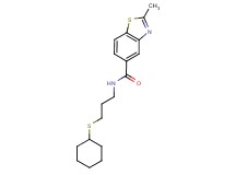 N-[3-(cyclohexylthio)propyl]-2-methyl-1,3-benzothiazole-5-carboxamide