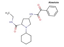 (4S)-1-cyclohexyl-N-ethyl-4-{[oxo(phenyl)acetyl]amino}-L-prolinamide