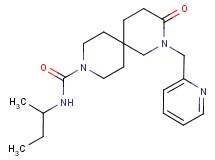 N-(sec-butyl)-3-oxo-2-(pyridin-2-ylmethyl)-2,9-diazaspiro[5.5]undecane-9-carboxamide