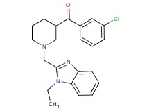 (3-chlorophenyl){1-[(1-ethyl-1H-benzimidazol-2-yl)methyl]-3-piperidinyl}methanone