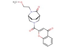 (1S*,5R*)-6-(2-methoxyethyl)-3-[(4-oxo-4H-chromen-2-yl)carbonyl]-3,6-diazabicyclo[3.2.2]nonan-7-one
