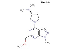 (3S)-1-[6-(methoxymethyl)-1-methyl-1H-pyrazolo[3,4-d]pyrimidin-4-yl]-N,N-dimethyl-3-pyrrolidinamine