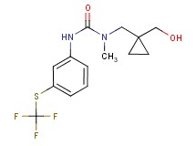 N-{[1-(hydroxymethyl)cyclopropyl]methyl}-N-methyl-N'-{3-[(trifluoromethyl)thio]phenyl}urea