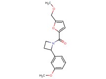 1-[5-(methoxymethyl)-2-furoyl]-2-(3-methoxyphenyl)azetidine
