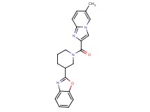 2-{1-[(6-methylimidazo[1,2-a]pyridin-2-yl)carbonyl]-3-piperidinyl}-1,3-benzoxazole