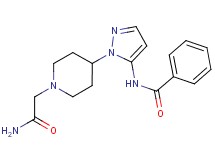 N-{1-[1-(2-amino-2-oxoethyl)piperidin-4-yl]-1H-pyrazol-5-yl}benzamide