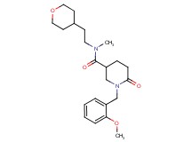 1-(2-methoxybenzyl)-N-methyl-6-oxo-N-[2-(tetrahydro-2H-pyran-4-yl)ethyl]-3-piperidinecarboxamide