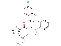 N-{[7-chloro-2-(2-methoxyphenyl)-3-quinolinyl]methyl}-N-(2-methoxyethyl)-3-methyl-2-thiophenecarboxamide