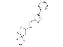 (3-methoxy-1,3-dimethylbutyl)[(5-phenyl-1,3,4-oxadiazol-2-yl)methyl]amine