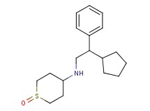 (2-cyclopentyl-2-phenylethyl)(1-oxidotetrahydro-2H-thiopyran-4-yl)amine