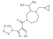 1-(cyclopropylmethyl)-2-isopropyl-4-{[3-(1H-tetrazol-1-yl)-1H-pyrazol-4-yl]carbonyl}-1,4-diazepane