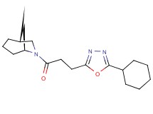 (1R*,5S*)-6-[3-(5-cyclohexyl-1,3,4-oxadiazol-2-yl)propanoyl]-6-azabicyclo[3.2.1]octane