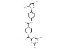 N-[4-(3,5-dimethyl-1H-pyrazol-1-yl)phenyl]-1-[(2,6-dimethyl-4-pyrimidinyl)carbonyl]-4-piperidinecarboxamide