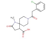 8-[(2-chlorophenyl)acetyl]-1-methyl-2-oxo-1,8-diazaspiro[4.5]decane-4-carboxylic acid