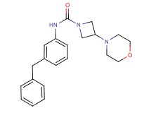 N-(3-benzylphenyl)-3-morpholin-4-ylazetidine-1-carboxamide
