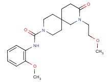 2-(2-methoxyethyl)-N-(2-methoxyphenyl)-3-oxo-2,9-diazaspiro[5.5]undecane-9-carboxamide