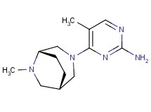 5-methyl-4-[(1S*,5S*)-6-methyl-3,6-diazabicyclo[3.2.2]non-3-yl]pyrimidin-2-amine