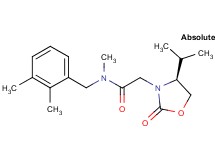 N-(2,3-dimethylbenzyl)-2-[(4S)-4-isopropyl-2-oxo-1,3-oxazolidin-3-yl]-N-methylacetamide