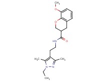 N-[2-(1-ethyl-3,5-dimethyl-1H-pyrazol-4-yl)ethyl]-8-methoxy-3-chromanecarboxamide