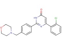 6-(2-chlorophenyl)-2-[4-(4-morpholinylmethyl)phenyl]-4(3H)-pyrimidinone