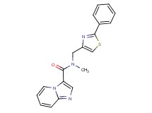 N-methyl-N-[(2-phenyl-1,3-thiazol-4-yl)methyl]imidazo[1,2-a]pyridine-3-carboxamide
