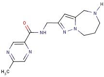 5-methyl-N-(5,6,7,8-tetrahydro-4H-pyrazolo[1,5-a][1,4]diazepin-2-ylmethyl)-2-pyrazinecarboxamide hydrochloride