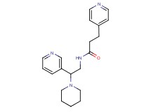 N-(2-piperidin-1-yl-2-pyridin-3-ylethyl)-3-pyridin-4-ylpropanamide