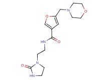 5-(4-morpholinylmethyl)-N-[2-(2-oxo-1-imidazolidinyl)ethyl]-3-furamide