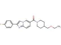 6-{[4-(ethoxymethyl)piperidin-1-yl]carbonyl}-2-(4-fluorophenyl)imidazo[1,2-a]pyridine
