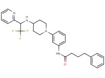 4-phenyl-N-[3-(4-{[2,2,2-trifluoro-1-(2-pyridinyl)ethyl]amino}-1-piperidinyl)phenyl]butanamide