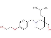 2-(4-{[3-(hydroxymethyl)-3-(3-methyl-2-buten-1-yl)-1-piperidinyl]methyl}phenoxy)ethanol