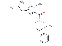 1-[(3-isobutyl-1-methyl-1H-pyrazol-5-yl)carbonyl]-3-methyl-3-phenylpiperidine