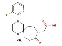 [4-(3-fluoro-2-pyridinyl)-1-methyl-10-oxo-1,4,9-triazaspiro[5.6]dodec-9-yl]acetic acid