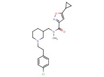 N-({1-[2-(4-chlorophenyl)ethyl]-3-piperidinyl}methyl)-5-cyclopropyl-N-methyl-3-isoxazolecarboxamide