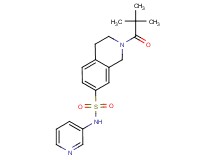 2-(2,2-dimethylpropanoyl)-N-pyridin-3-yl-1,2,3,4-tetrahydroisoquinoline-7-sulfonamide
