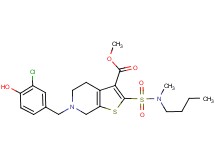 methyl 2-{[butyl(methyl)amino]sulfonyl}-6-(3-chloro-4-hydroxybenzyl)-4,5,6,7-tetrahydrothieno[2,3-c]pyridine-3-carboxylate
