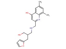 2-({[3-(2-furyl)-2-(hydroxymethyl)propyl]amino}methyl)-6,8-dimethylquinolin-4-ol