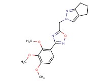 2-{[3-(2,3,4-trimethoxyphenyl)-1,2,4-oxadiazol-5-yl]methyl}-2,4,5,6-tetrahydrocyclopenta[c]pyrazole