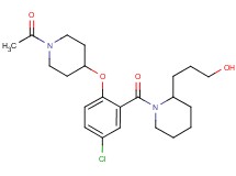 3-(1-{2-[(1-acetyl-4-piperidinyl)oxy]-5-chlorobenzoyl}-2-piperidinyl)-1-propanol