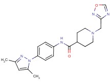 N-[4-(3,5-dimethyl-1H-pyrazol-1-yl)phenyl]-1-(1,2,4-oxadiazol-3-ylmethyl)piperidine-4-carboxamide