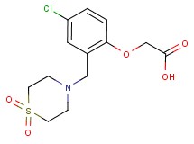 {4-chloro-2-[(1,1-dioxidothiomorpholin-4-yl)methyl]phenoxy}acetic acid