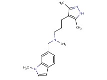 3-(3,5-dimethyl-1H-pyrazol-4-yl)-N-methyl-N-[(1-methyl-1H-indol-6-yl)methyl]propan-1-amine